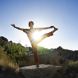 Red Mountain Sedona - Young adult male focussing on mindfulness